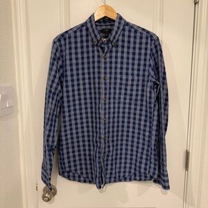 J. Crew Men's Slim Fit Jaspe Long Sleeve Button Down Shirt Size Medium Plaid